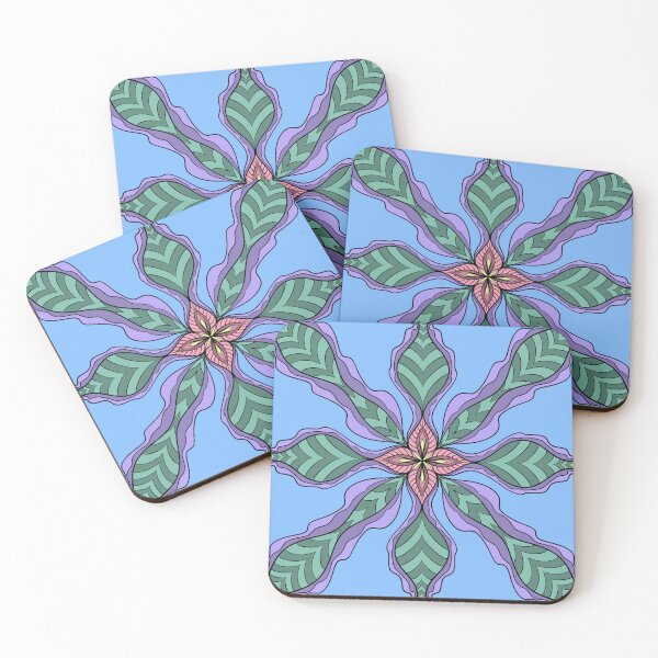 Item preview, Alien Floral Doodle Mandala designed and sold by HydrangeaDelMar.