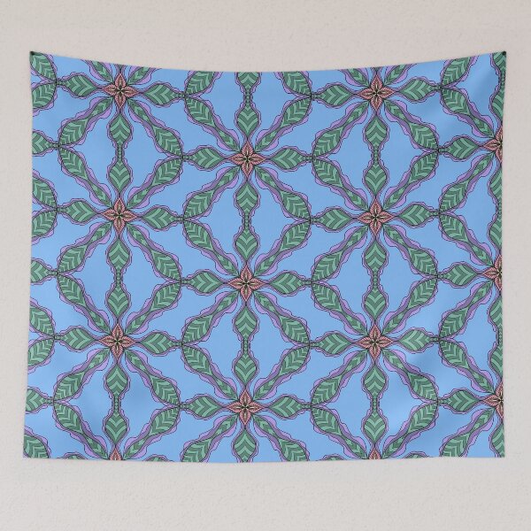Item preview, Alien Floral Doodle Mandala designed and sold by HydrangeaDelMar.