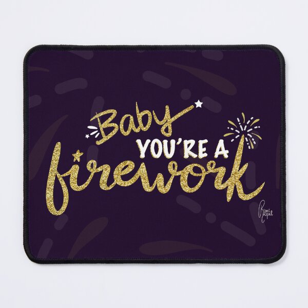 Item preview, Baby You're a Firework Motivational Quote designed and sold by thecolorbirdie.