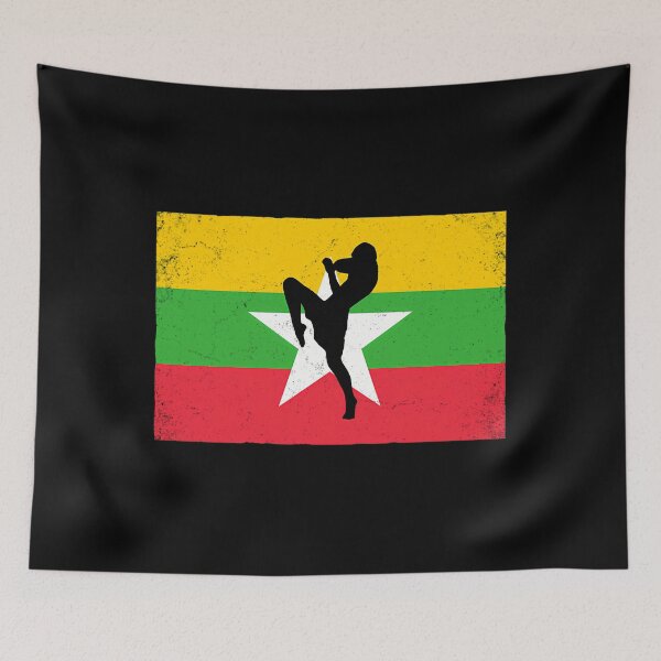 Item preview, Lethwei Flag of Myanmar — Combat Sport designed and sold by tivloutebl69.