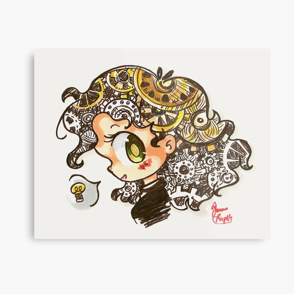 The Thinker Metal Print