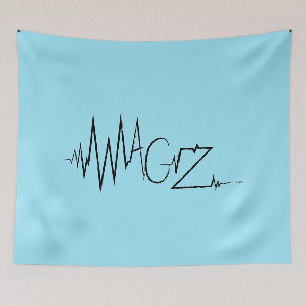 Item preview, Wagz Logo (blue) designed and sold by SliMusicIsWagz.