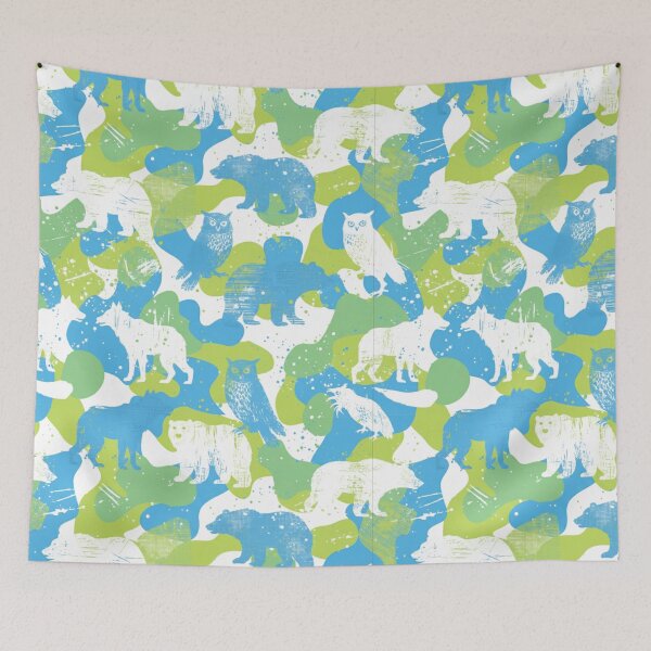 Item preview, Wildlife Camouflage Pattern - Modern Abstract Animal Mix Media designed and sold by NandaFajarSu.