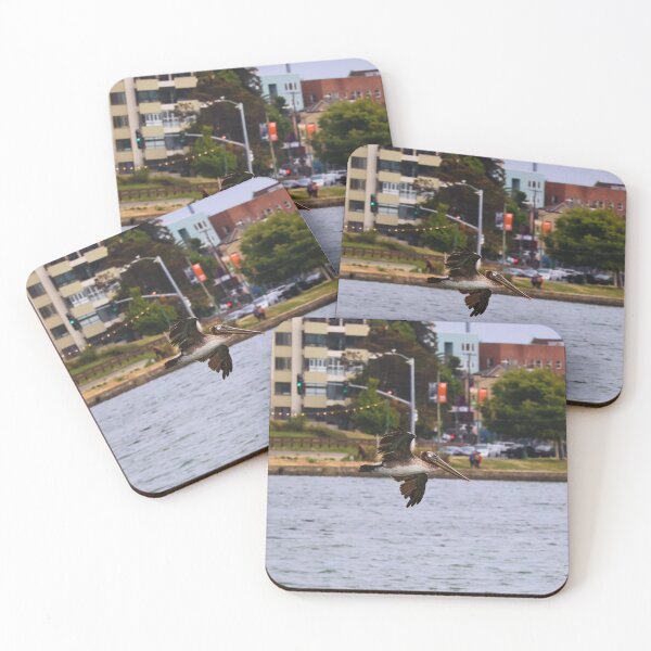 Item preview, Pelican Gliding Over Waterway designed and sold by Phakade's Photos.