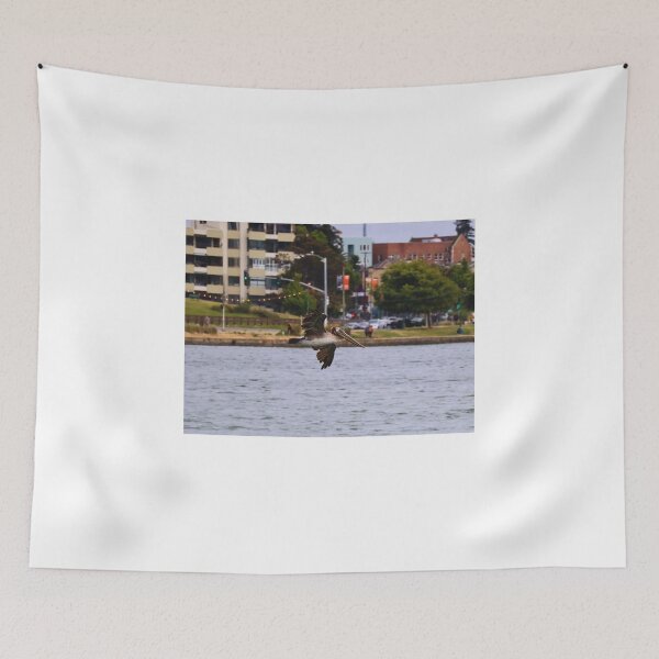Item preview, Pelican Gliding Over Waterway designed and sold by Phakade's Photos.