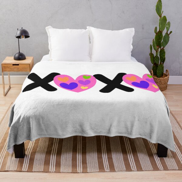 Artikelvorschau, Pink Hearts Rainbow Love Art XOXO entworfen und verkauft von hayleesaxondesigns.