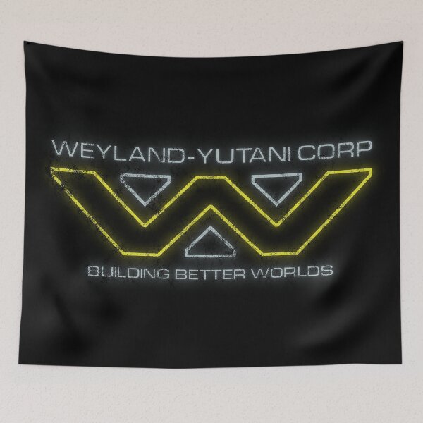 Item preview, Alien Weyland Yutani Corp Neon Logo Distressed designed and sold by Power Up Prints.