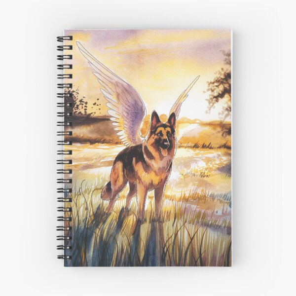 Item preview, German Shepherd with angel wings designed and sold by Roy & Tiffany.