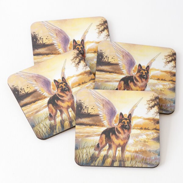 Item preview, German Shepherd with angel wings designed and sold by Roy & Tiffany.