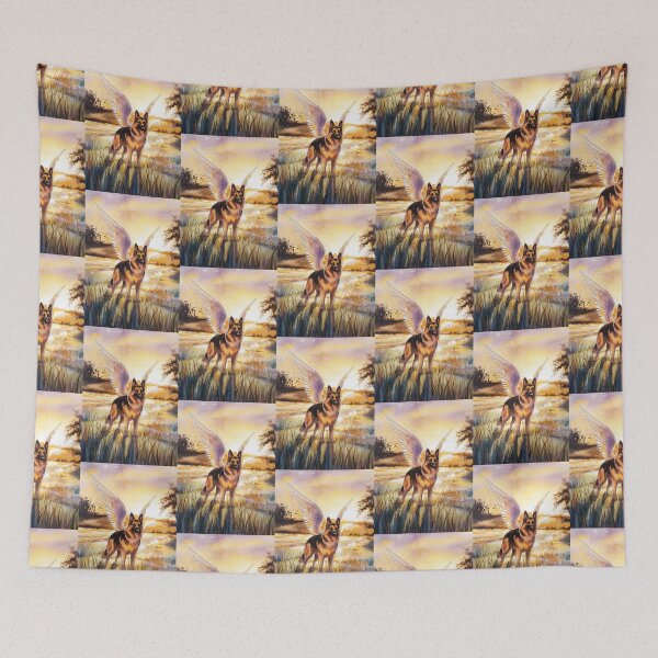 Item preview, German Shepherd with angel wings designed and sold by Roy & Tiffany.