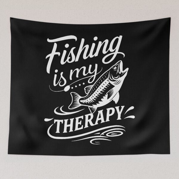 Item preview, Fishing Is My Best Therapy Stress Relief Relaxing Fisherman designed and sold by desuyomoskov7.
