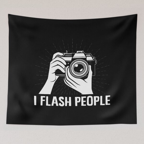 Item preview, I Flash People Funny Photography Dslr Snapshot Camera Lovers designed and sold by PaulaStokes2.