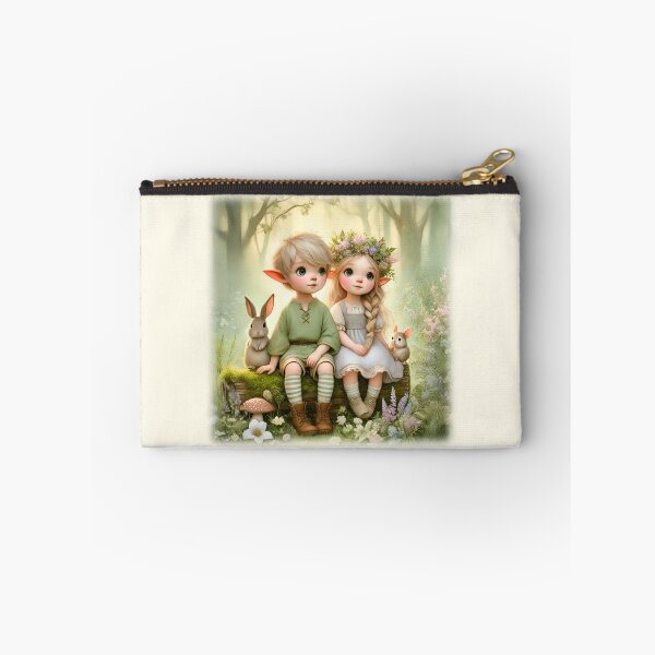 Item preview, Young Elves on a Log – FunscapeHQ Whimsical Forest Companions T-Shirt Design designed and sold by FunscapeHQ.