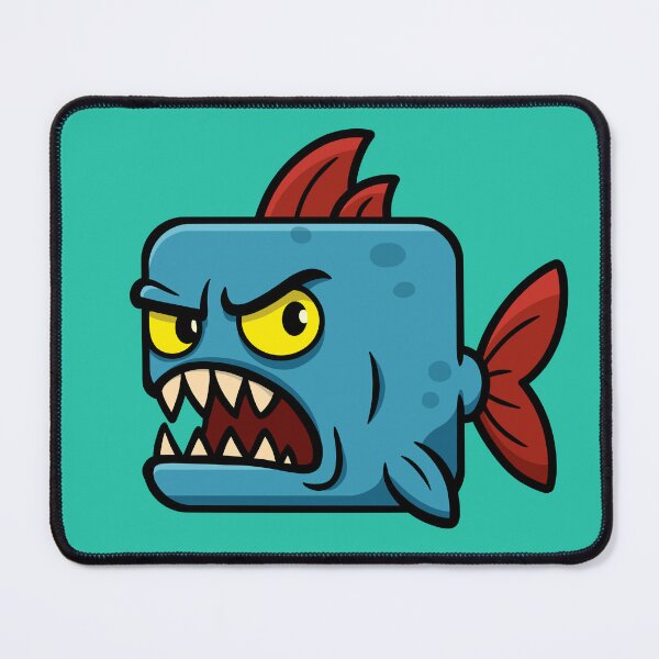 Item preview, Square Blue Piranha designed and sold by AlfredR.