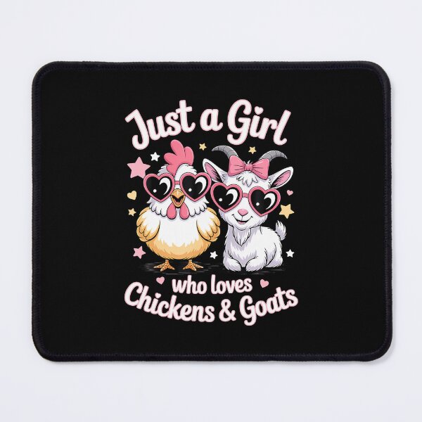 Item preview, Cute Just A Girl Who Loves Chickens And Goats Farming Farmer designed and sold by desuyomoskov7.