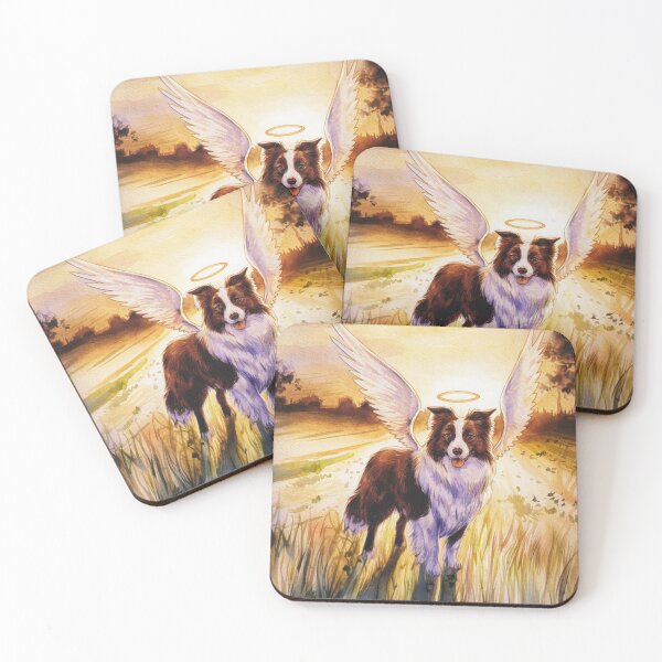Item preview,  Border Collie with two angel wings  designed and sold by Roy & Tiffany.