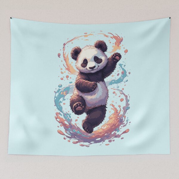 Item preview, Splashy Panda Joy designed and sold by Way-Of-Art.