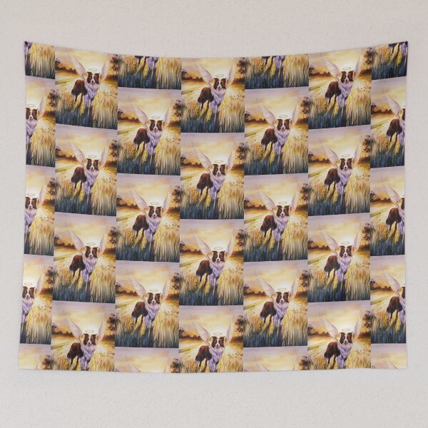 Item preview,  Border Collie with two angel wings  designed and sold by Roy & Tiffany.
