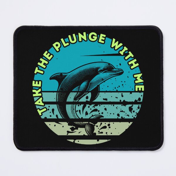 Item preview, Take the Plunge With Me Dolphin Ocean Aesthetic Art designed and sold by UUniqueIImprint.