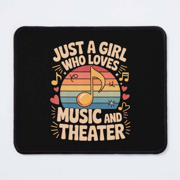 Item preview, Just A Girl Who Loves Music And Theater Drama Lovers Girls designed and sold by PaulaStokes2.
