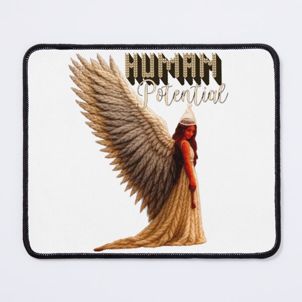 Item preview, Embroidered Angel Human Potential Text Based designed and sold by DivineHaven.