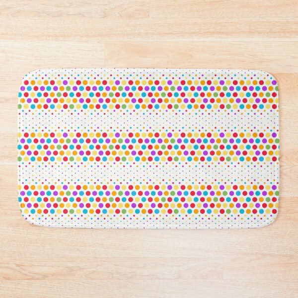 Item preview, Dotwave Colorful Polka Dots on White designed and sold by POLKAIWERX.