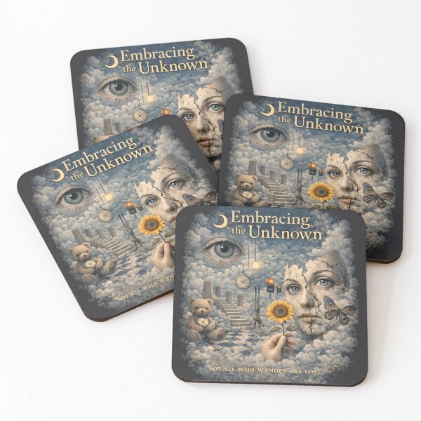 Item preview, Embracing the unknown book cover dreamcore weirdcore abstract designed and sold by VanillaBlueSky.