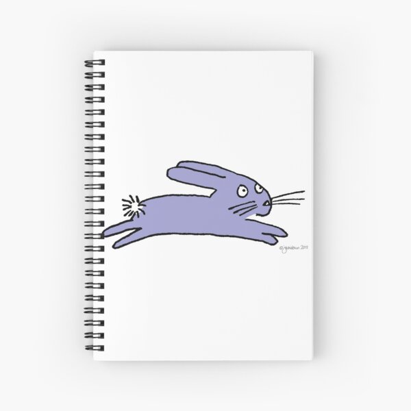 Purple leaping bun Spiral Notebook