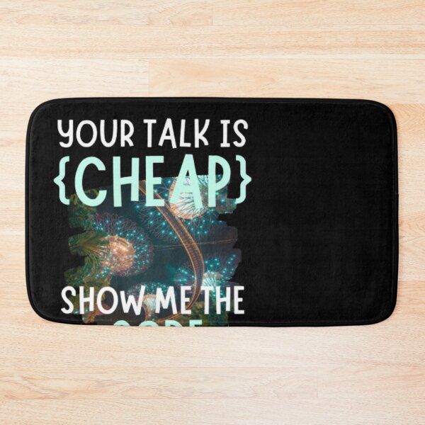 Item preview, Your Talk Is Cheap Show Me Your Code | T-Shirt | Bold Attitude Statement Tee designed and sold by chetan786.