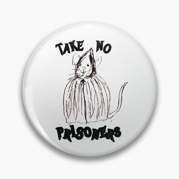 Item preview, Take No Prisoners Funny Metal Mouse designed and sold by Swan and Raven Studio.