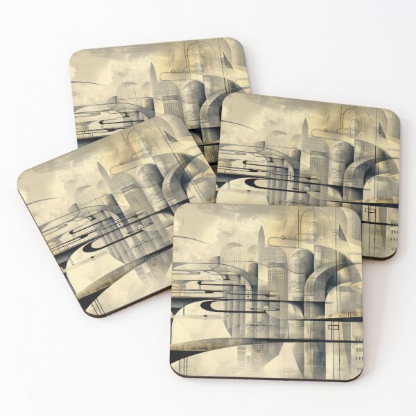 Item preview, Future Passageways – Abstract Urban Architecture designed and sold by NeoNebulaArt.