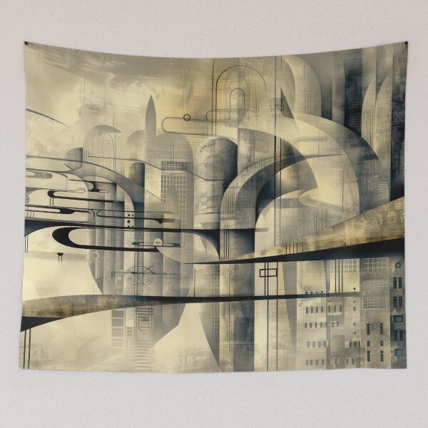Item preview, Future Passageways – Abstract Urban Architecture designed and sold by NeoNebulaArt.