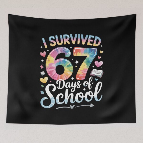 Item preview,  100 Days of School I Survived 67 Days of School Teacher 67 designed and sold by SIGORDESIGN.