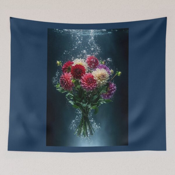 Item preview, Submerged Bouquet of Dahlia Flowers designed and sold by Tridentulus.