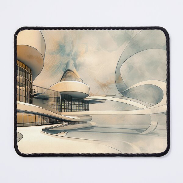 Item preview, Neo Modern Pavilion – Flowing Architectural Forms designed and sold by NeoNebulaArt.