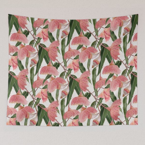 Item preview, Blush Gum Blossoms – Australian Eucalyptus Floral Art designed and sold by Catherine Wallace Art.