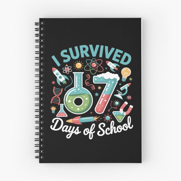 Item preview,  I Survived 67 Days of School Funny 6 7 STEM Teacher Student designed and sold by SIGORDESIGN.
