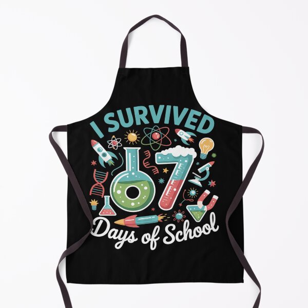 Item preview,  I Survived 67 Days of School Funny 6 7 STEM Teacher Student designed and sold by SIGORDESIGN.
