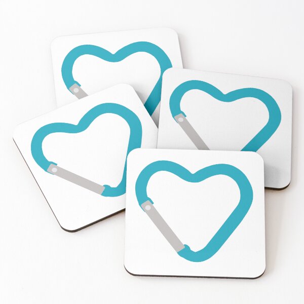 Item preview, Heart Carabiner Blue designed and sold by artbyjujube.