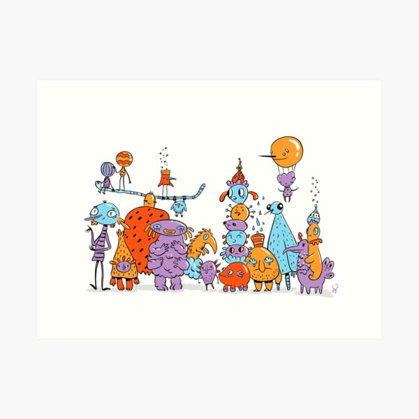 Big family Art Print