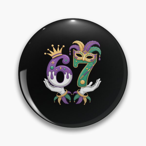 Item preview, 67 Mardi Gras 6 7 Meme Six Seven for Men Women designed and sold by SIGORDESIGN.