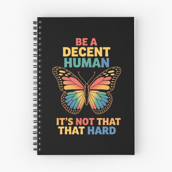 Item preview, Be A Decent Human It's Not That Hard Butterfly LGBTQ Pride designed and sold by IdunayaStore.