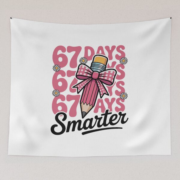 Item preview, 67th Day of School 67 Days Smarter Teacher Student Six Seven designed and sold by SIGORDESIGN.