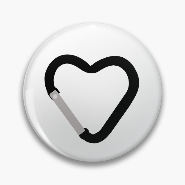 Item preview, Heart Carabiner Black designed and sold by artbyjujube.
