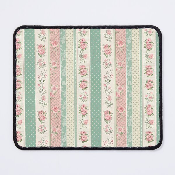 Item preview, Stripe & Bloom – Vintage Rows of Romance designed and sold by PatternFlux.