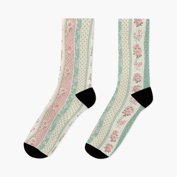 Item preview, Stripe & Bloom – Vintage Rows of Romance designed and sold by PatternFlux.