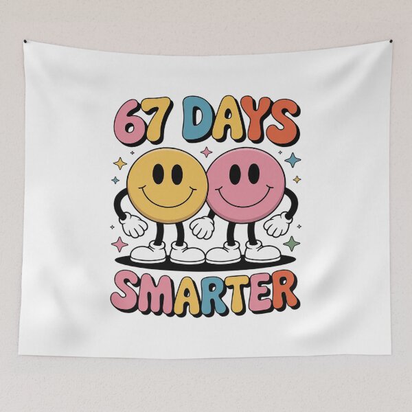Item preview, 67th Day of School 67 Days Smarter Teacher Student designed and sold by SIGORDESIGN.