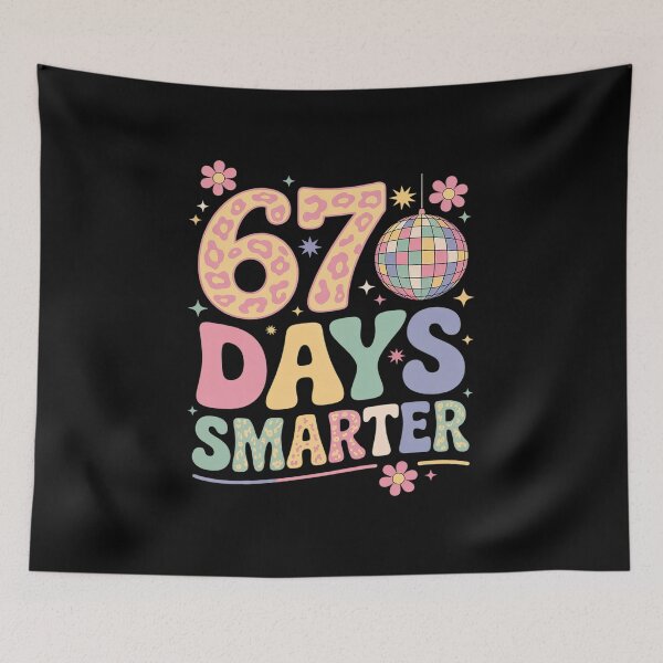 Item preview, 67th Days Smarter Smile Face 67 Days School Teacher Boy designed and sold by SIGORDESIGN.