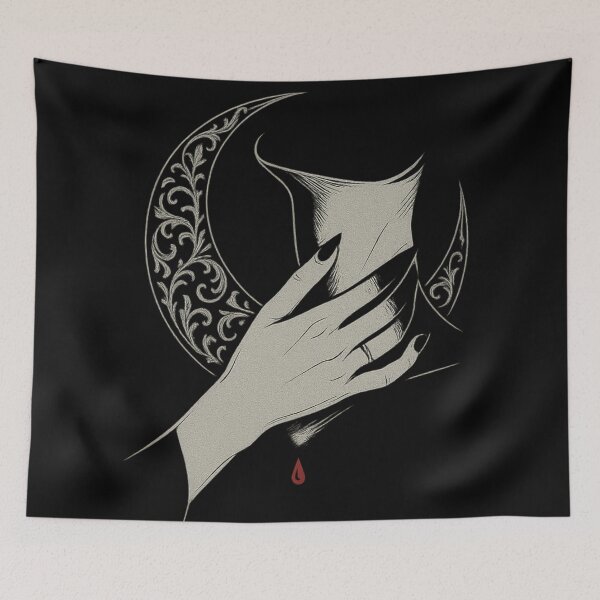 Item preview, Blood Moon Offering – Dark Lunar Gothic designed and sold by Mouraludia.