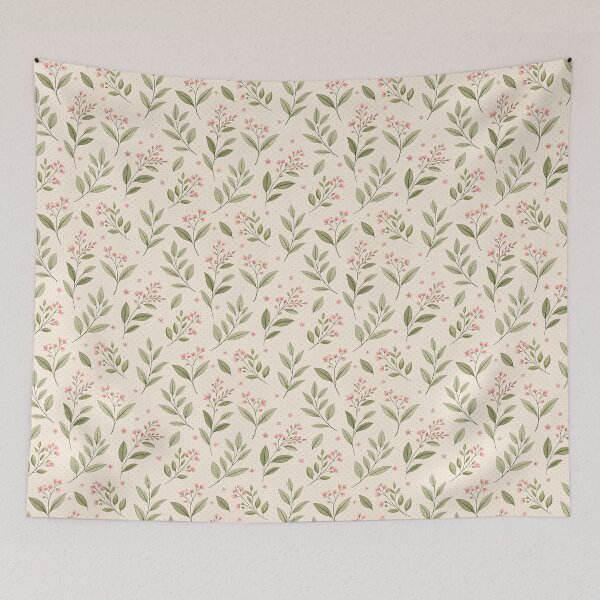 Item preview, Botanic Dots – Petals, Leaves & Soft Gleam designed and sold by PatternFlux.